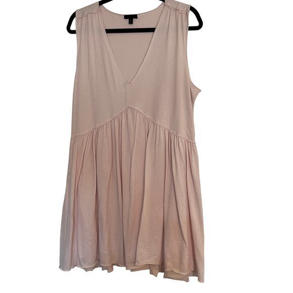 ATM Anthony Thomas Mellilo Pastel Pink Babydoll Mini Shift Dress Womens Medium - Picture 1 of 12